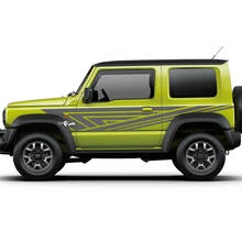 Suzuki JIMNY Graphiques latéraux Autocollants de portes Autocollant de lignes de logo
 3