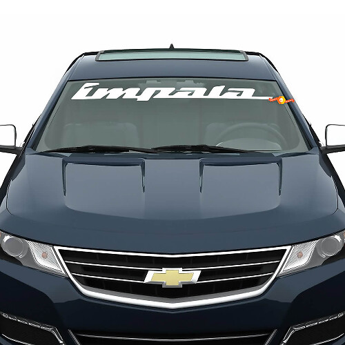 Bannière de pare-brise en vinyle Impala pour Chevrolet Impala
