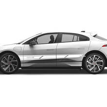 Jaguar I Pace Side Stripes Graphics Portes autocollant Logo Lignes autocollant
 3