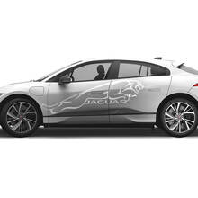 Jaguar I Pace Side Tattoo Stripes Graphics Portes autocollant Logo Lignes autocollant
 2