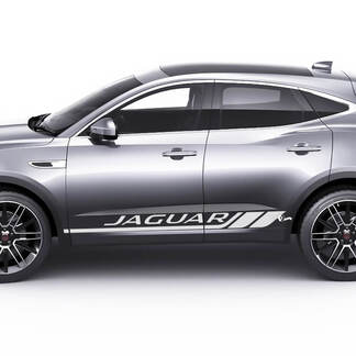 Jaguar E-Pace Portes latérales Checkered Stripes Graphics autocollant Logo autocollant
