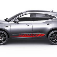 Jaguar E-Pace Portes latérales Checkered Stripes Graphics autocollant Logo autocollant
 2