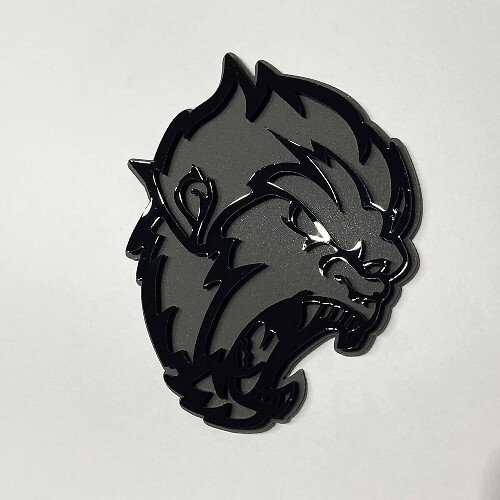 Badge d'aile 3D Angry Sasquatch Bigfoot