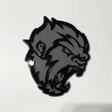 Badge d'aile 3D Angry Sasquatch Bigfoot_2
