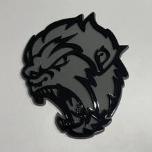 Badge d'aile 3D Angry Sasquatch Bigfoot_4