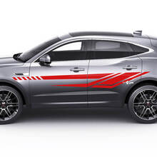 Jaguar E-Pace Side Modern Doors Stripes Graphics autocollant Logo autocollant
 2