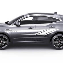 Jaguar E-Pace Side Modern Doors Stripes Graphics autocollant Logo autocollant
 3