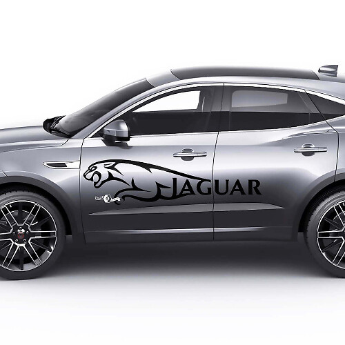 Autocollant Logo Latéral Jaguar Pour Portes Décalcomanie Logo Pour Jaguar E-Pace
