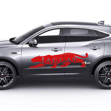 Logo latéral Jaguar Autocollants graphiques pour portes 2 pour Jaguar E-Pace 2