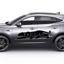 Jaguar E-Pace Side Logo Jaguar Doors Graphics décalcomanie Logo autocollant 2
 3