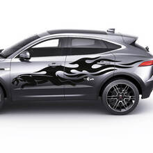 Jaguar E-Pace Logo latéral Jaguar Flame Doors Graphics autocollant Logo autocollant
 3