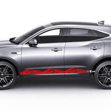 Jaguar E-Pace Side Flame Doors Graphics décalcomanie Logo autocollant
 2