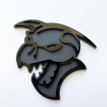 Hellcat Demon 3D Badge Noir vs Gris Fender Badges Emblème
 3