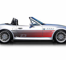 Strobe Stripes BMW Z3 Portes latérales Stripes Vinyl Decal Sticker
 3