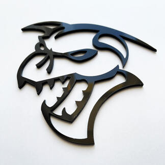 Badge 3D Hellcat Demon, emblème de garde-boue noir
 1