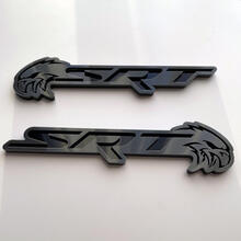 SRT Trackhawk 3D Badge Noir vs Gris Fender Badges Emblème
 3