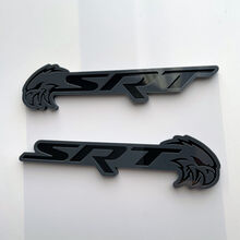 SRT Trackhawk 3D Badge Noir vs Gris Fender Badges Emblème
 4