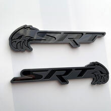 SRT Trackhawk 3D Badge Noir vs Gris Fender Badges Emblème
 5