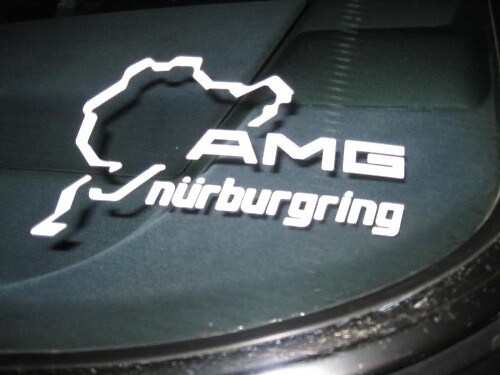 Paire AMG Nurburgring Ring fenêtre corps course vinyle autocollant autocollant 5,5