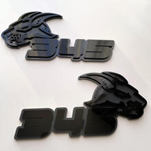 Chèvre 345 HEMI 3D Badge Noir vs Gris Fender Badges Emblème
 5