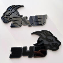 Chèvre 345 HEMI 3D Badge Noir vs Gris Fender Badges Emblème
 6