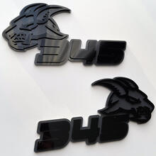 Chèvre 345 HEMI 3D Badge Noir vs Gris Fender Badges Emblème
 7