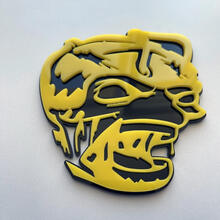 Zombie Bee Super Bee Badge 3D Noir vs Jaune Fender Badges Emblème
 3