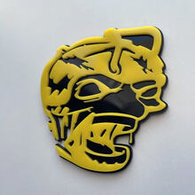 Zombie Bee Super Bee Badge 3D Noir vs Jaune Fender Badges Emblème
 4