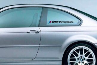 PAIRE BMW Performance M3 M5 E34 E36 E39 E46 E60 E70 E90 Autocollant de fenêtre logo
