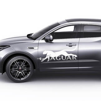 Jaguar Logo Cat E-Pace Portes latérales Graphiques décalcomanie Logo autocollant
 1