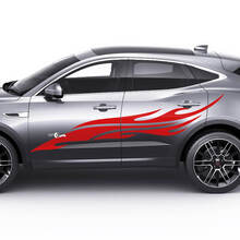 Jaguar E-Pace Side Flame Tribal Doors Graphics autocollant logo autocollant
 3