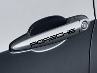 4 Porsche Poignée de Porte pour Cayenne Panamera Boxter 911 Emblèmes Stickers Autocollants