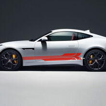 Jaguar F-Type R Side Stripes Racing Graphics Portes autocollant Logo autocollant
 3