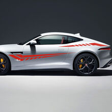 Jaguar F-Type R Side Strobe Stripes Racing Graphics Portes autocollant Logo autocollant
 3