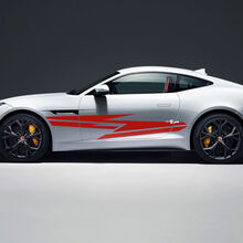 Jaguar F-Type R Side Racing Graphics Portes autocollant Logo autocollant 2
 2