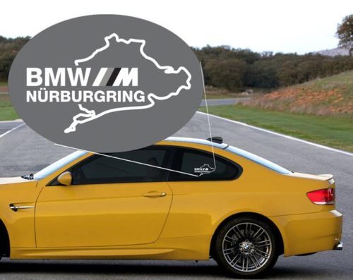 Autocollant vinyle pour vitre latérale BMW M Nürburgring pour BMW Série 3