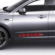 Paire Jaguar E-Pace Portes Latérales Logo Graphique Détruit Autocollant Logo Autocollant
 2