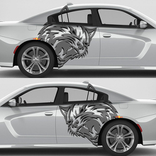 Kit de décalcomanies vinyle énormes pour ailes arrière Wildcat pour Dodge Challenger Charger_2