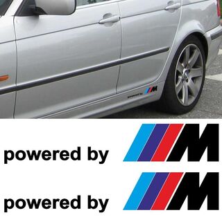 2x BMW propulsé par M M3 M5 M6 325 328 540 Autocollant latéral Logo emblème personnalisé
