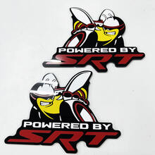Propulsé par SRT Scat Pack Bee Dodge Charger Challenger Badge Fender Badges Emblème
 4
