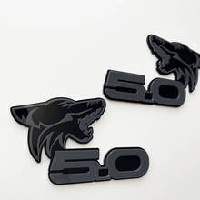 COYOTE 5.0 Fender Badges Emblème 3D Badge Noir vs Gris
 2