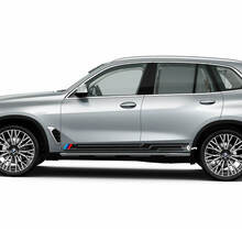 M Logo Stripes pour BMW X5 G05 Portes latérales Autocollant en vinyle
 2