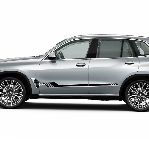 M Logo Stripes pour BMW X5 G05 Portes latérales Autocollant en vinyle
 1