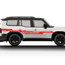 Kit d'autocollants bande latérale abstraite pour Toyota Land Cruiser Prado 2024_2