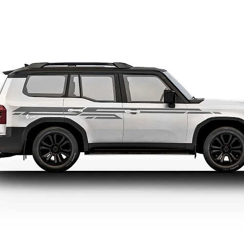 Kit de stickers latéraux en vinyle pour Toyota Land Cruiser Prado 2024
