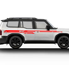 Autocollants latéraux Toyota Land Cruiser Prado 2024, autocollants graphiques à rayures en vinyle, Kit 3
 2