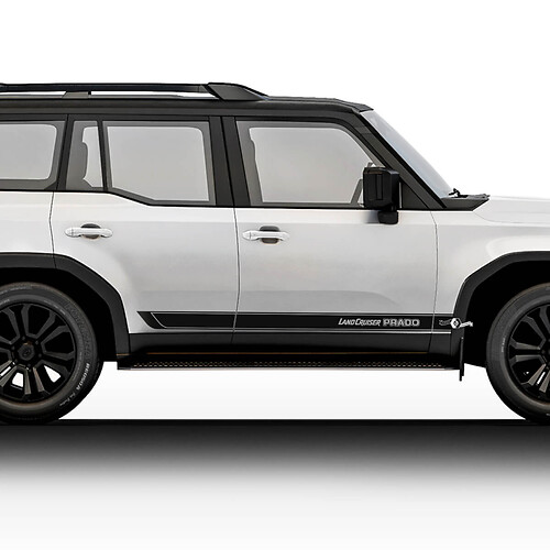 Kit d’autocollants graphiques à rayures en vinyle pour Toyota Land Cruiser Prado 2024
 1