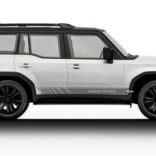 Kit de stickers et décalcomanies latéraux de course en vinyle pour Toyota Land Cruiser Prado 2024
 2