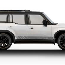 Kit de stickers et décalcomanies latéraux de course en vinyle pour Toyota Land Cruiser Prado 2024
_2