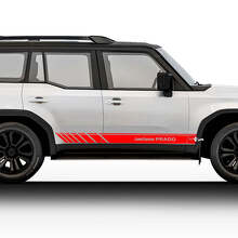 Kit de stickers et décalcomanies latéraux de course en vinyle pour Toyota Land Cruiser Prado 2024
_3